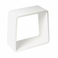 Alfi Brand White Matte Solid Surface Resin Bathroom / Shower Stool ABST55